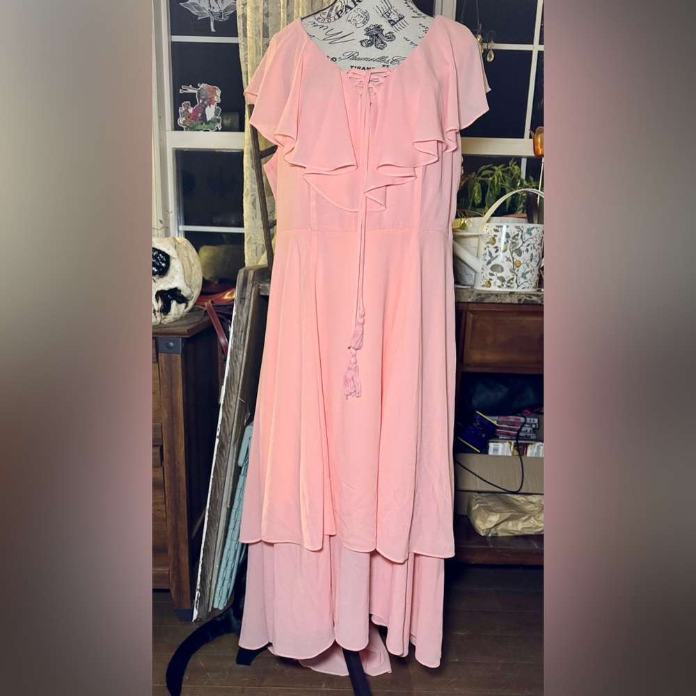 Torrid Blush Layered Maxi Dress